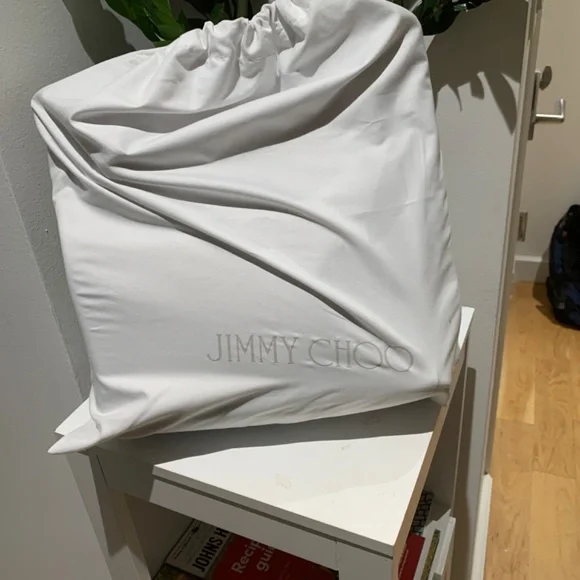 Authentic JIMMY CHOO Raven Suede Hobo Tote Shoulder Bag - Picture 7 of 8